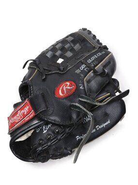 Rawlings Players Series 11" Leather Baseball Glove - PL11 Black & Silver RHT